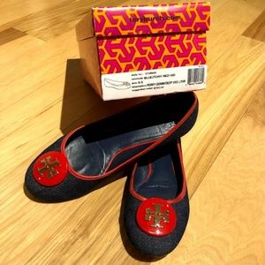 Tory Burch Pery Denim Flats